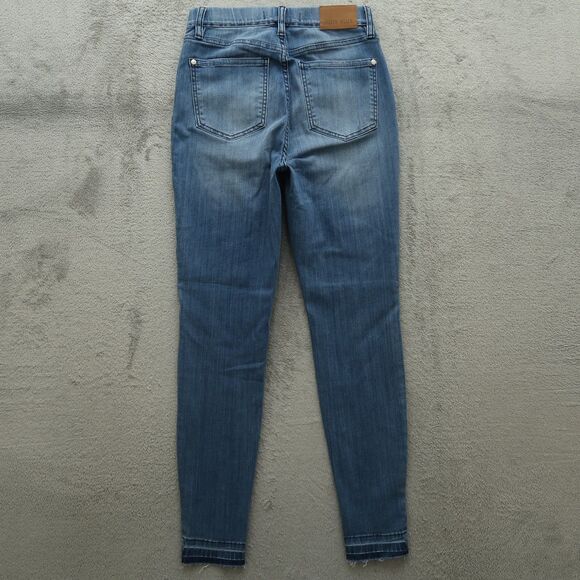 Judy Blue Pull On Jeans Junior's Size 5/27 Blue High-Rise Skinny Fit 28" Inseam - Picture 11 of 16